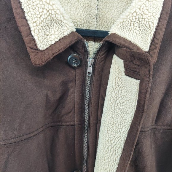 Utex Design Faux Suede Sherpa Winter Coat size 2XL - Picture 9 of 10